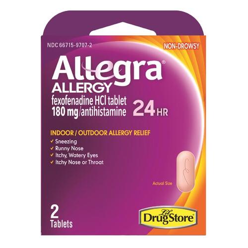 Allegra 97072 Allergy Relief 180 mg