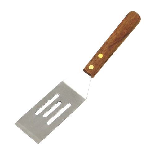 Slotted Cookie Spatula Multicolored Stainless Steel/Wood Multicolored