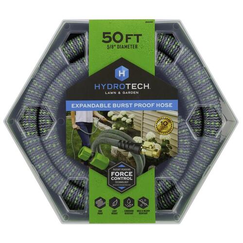 Hydrotech 8989C3 Lightweight Garden Hose 5/8" D X 50 ft. L Medium Duty Expandable Green