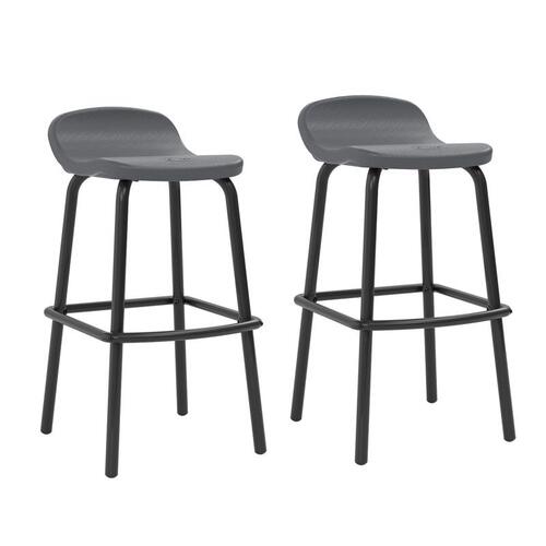 STOOL BAR OUTDOOR COOL GRAY - pack of 2