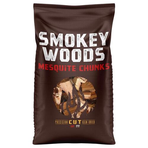 Wood Smoking Chunks All Natural Mesquite 350 cu in