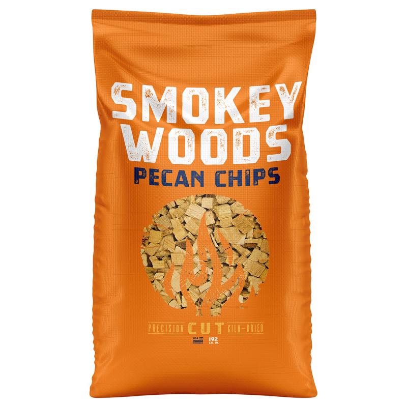 Smokey Woods SW-20-30-192 Wood Smoking Chips All Natural Pecan 192 cu in