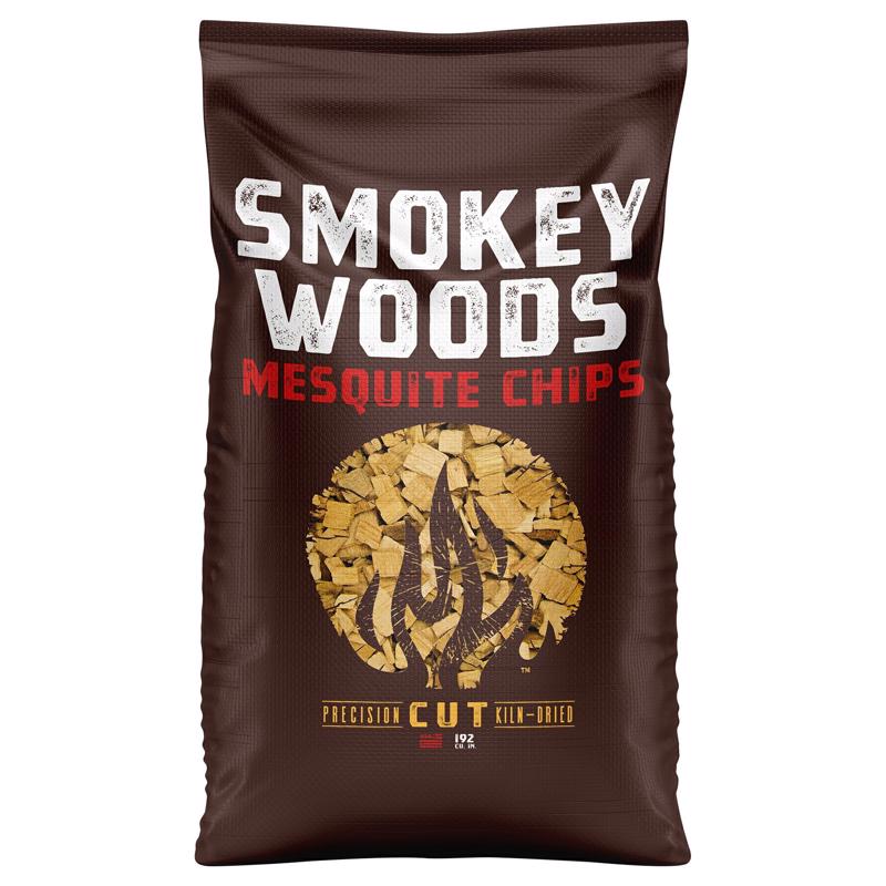 Smokey Woods SW-20-35-192 Wood Smoking Chips All Natural Mesquite 192 cu in