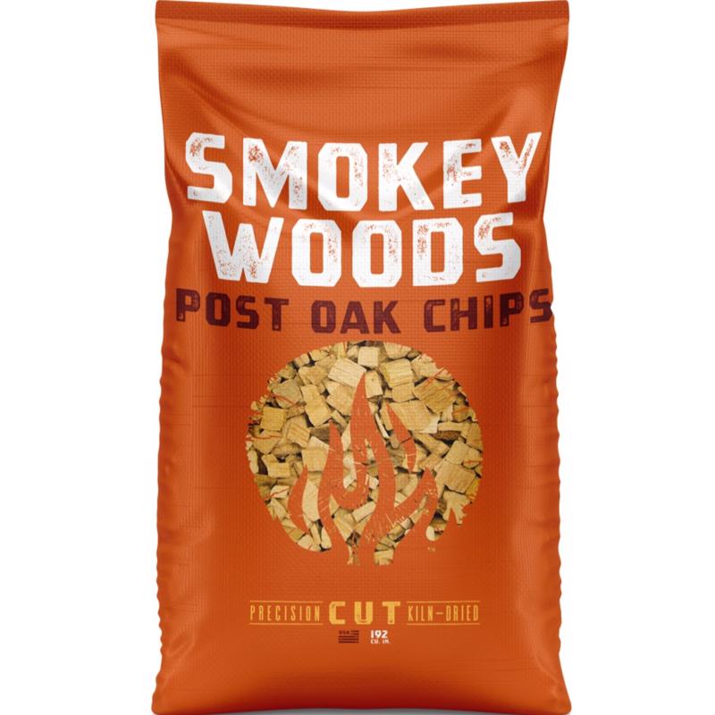 Smokey Woods SW-20-45-192 Wood Smoking Chips All Natural Post Oak 192 cu in