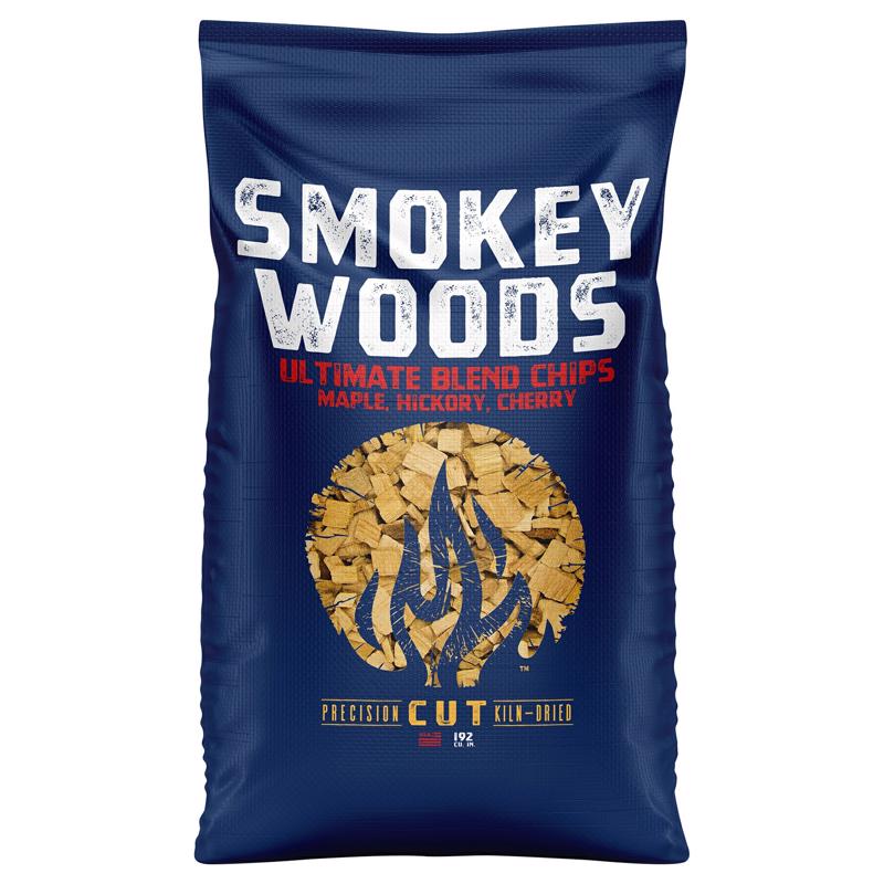 Smokey Woods SW-20-85-192 Wood Smoking Chips All Natural Cherry/Hickory/Maple 192 cu in