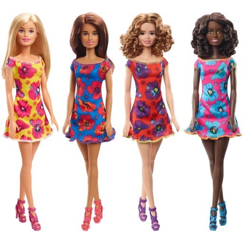 MATTEL GBK92-XCP4 Doll Barbie Plastic/Polyester Assorted Assorted - pack of 4