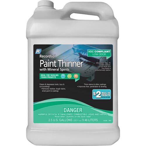 Recordsol 83526 Paint Thinner Mineral Spirits 2.5 gal