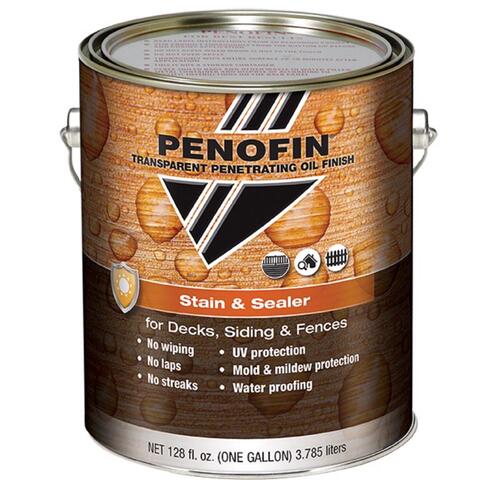 Penofin FSSEBGA-XCP4 Stain and Sealer Semi-Transparent Matte Ebony Oil-Based Alkyd-Oil 1 gal Ebony - pack of 4