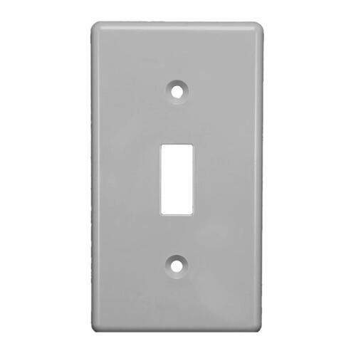 Switch Cover EZ Box Rectangle Thermoplastic 1 gang Gray