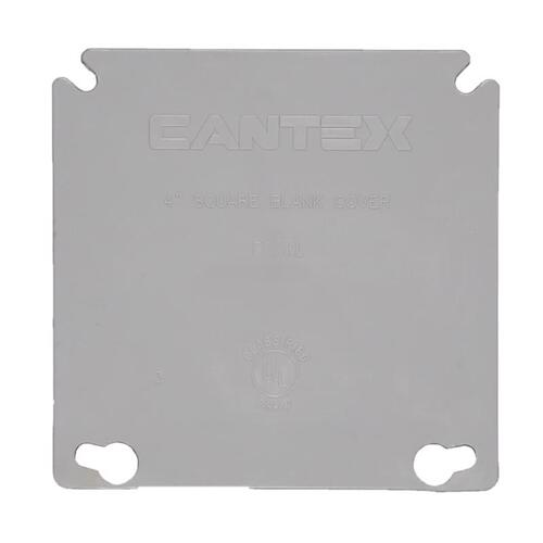 Cantex EZXKL Ring Cover EZ Box New and Old Work Square PVC 2 gang Gray Gray
