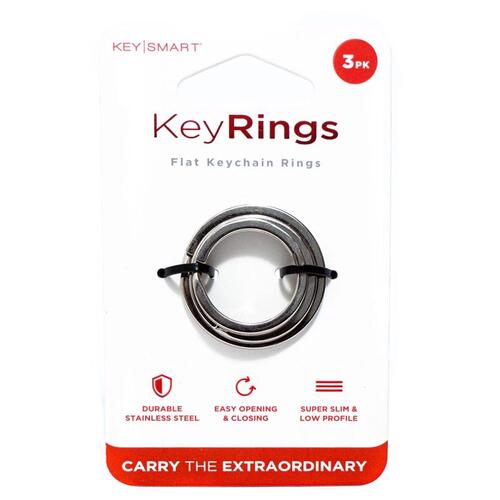 KeySmart KS850-SS Key Ring Stainless Steel Silver Silver