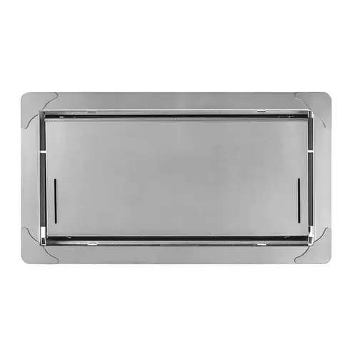 SMART VENT 1540-520 Flood Vent 8" H X 16" W Silver Stainless Steel Silver Gray