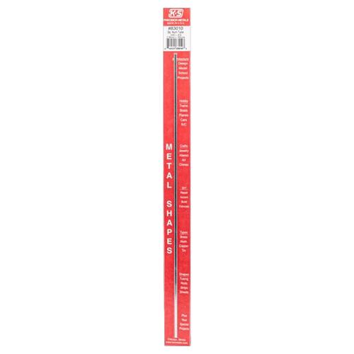 K&S 83010 Aluminum Tube 12" L Square