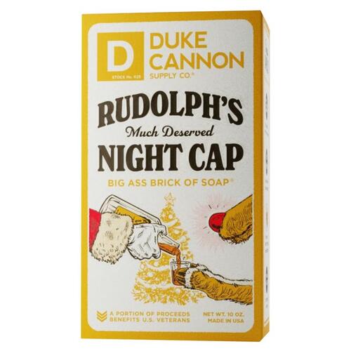 Duke Cannon 1000002 Shower Soap Orange Rudolph's Much Deserved Night Cap 10 oz Orange