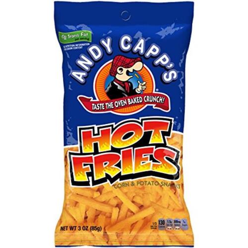 Andy Capp 708132 Snack 's Hot Fries 3 oz Bagged