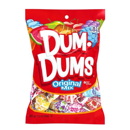 Lollipop Dum Dums Original Mix 3.5 oz - pack of 12