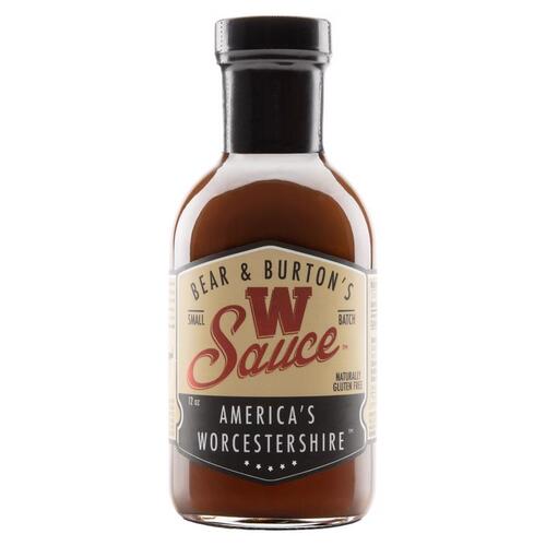 Sauce The W Bear & Burton's America's Worcestershire 12 oz - pack of 6