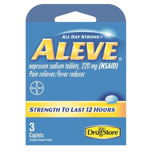Aleve 97023 Pain Reliever/Fever Reducer Drug Store Blue Blue