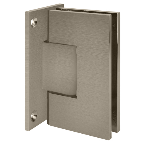 Brushed Nickel Vienna Wall Mount Full Back Plate Positive Close Hinge