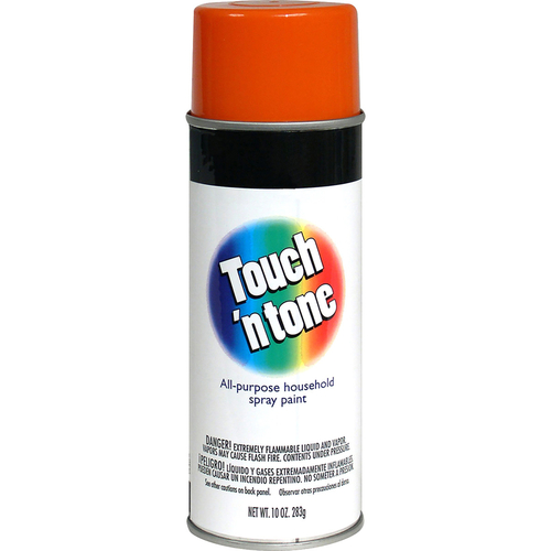 Spray Paint Touch N Tone Gloss Orange 10 oz Orange - pack of 6