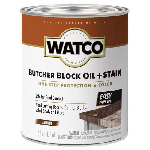 Oil and Stain, Hazelnut, Liquid, 16 oz, Can