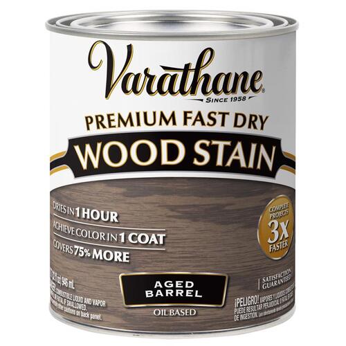 Fast Dry Wood Stain Aged Barrel Oil-Based Urethane Modified Alkyd 1 qt Aged Barrel - pack of 2