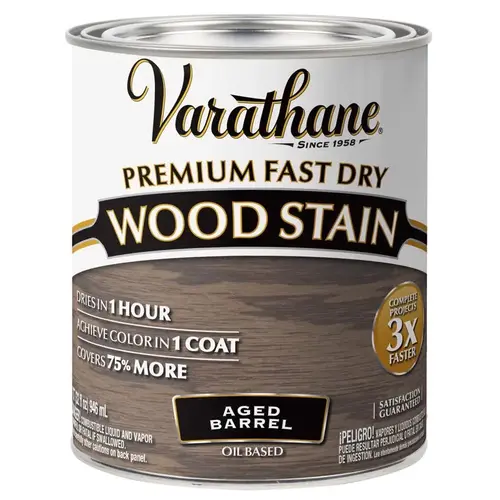 Fast Dry Wood Stain Aged Barrel Oil-Based Urethane Modified Alkyd 1 qt Aged Barrel