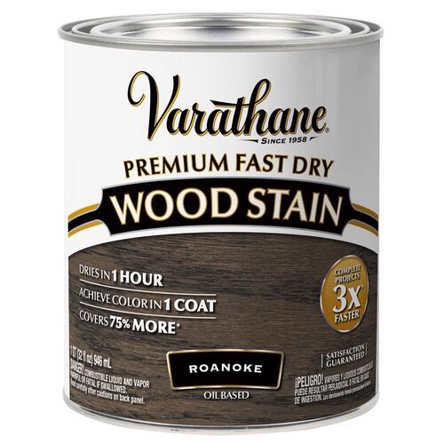 Fast Dry Wood Stain Roanoke Oil-Based Urethane Modified Alkyd 1 qt Roanoke - pack of 2