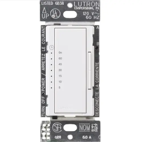 Countdown Timer Maestro Indoor 120 V White White