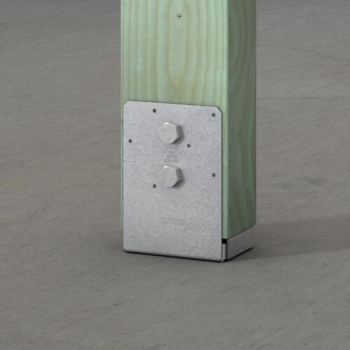 Simpson StrongTie ABU46Z Standoff Post Base, Galvanized Steel