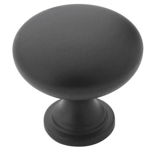 1-1/4" (32 mm) Diameter Allison Value Cabinet Knob Flat Black Finish