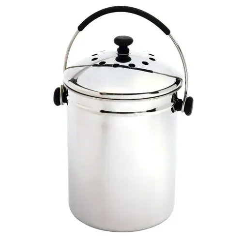 Norpro 95 Compost Keeper, Counter Top, Stainless Steel, 1-Gal. Polished