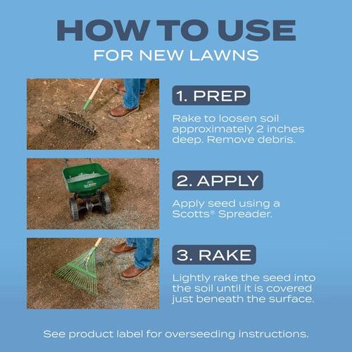 Fertilizer/Seed/Soil Improver Turf Builder Kentucky Bluegrass Sun or Shade 5.6 lb