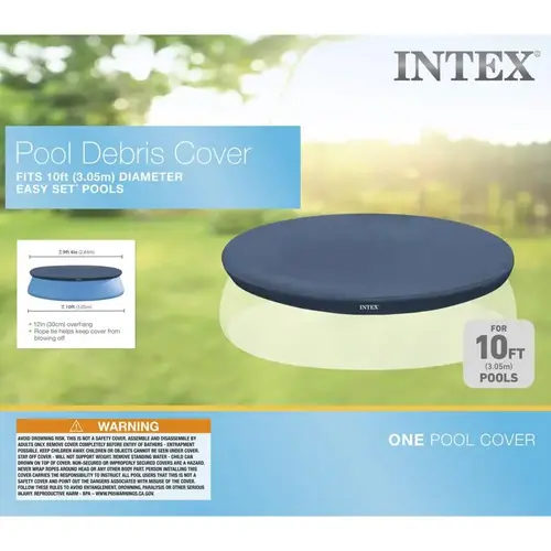 Pool Cover 12" H X 10 ft. W X 10 ft. L Blue