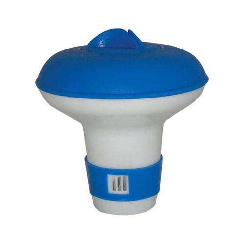 JED POOL TOOLS INC 10-451 Floating Chlorine Dispenser 6" H X 2.5" W Blue/White