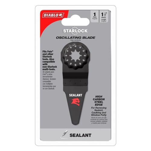 Oscillating Blade Starlock 1-1/2" W High Carbon Steel Round Adhesive Removal