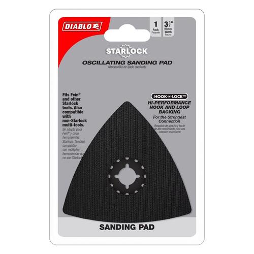 Oscillating Sanding Pad Starlock 3-3/4" W Rubber