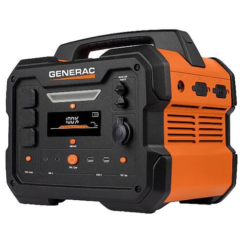 GENERAC POWER SYSTEMS, INC. 8025 Generator 1600 W 3600 W 120 V Electric Portable Portable GB1000 Multicolored