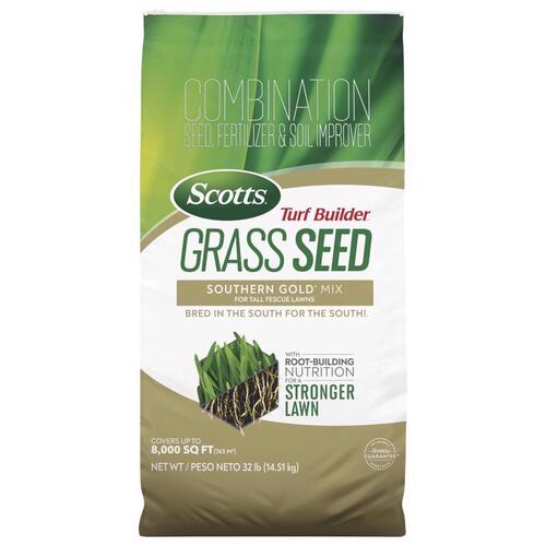 Fertilizer/Seed/Soil Improver Turf Builder Tall Fescue Grass Sun or Shade 32 lb