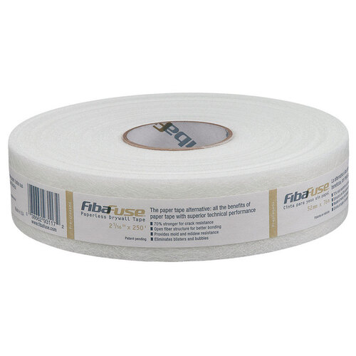 ADFORS FDW9101-U Drywall Tape Pack, 250 ft L, 2-1/16 in W, 0.432 in Thick, White