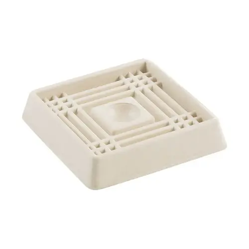 Caster Cups Rubber Off-White Square Off-White