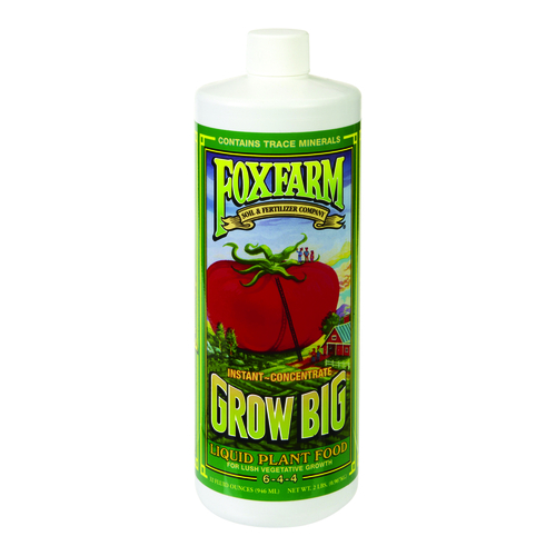 FoxFarm FX14006 Grow Big Liquid Plant Food Concentrate, 1-Qt.