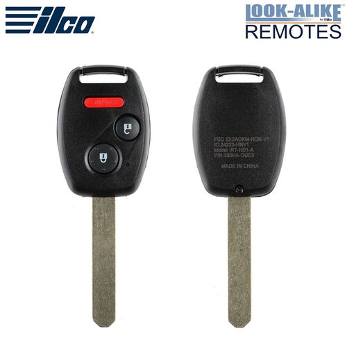 Honda 3-Button Remote Head Key