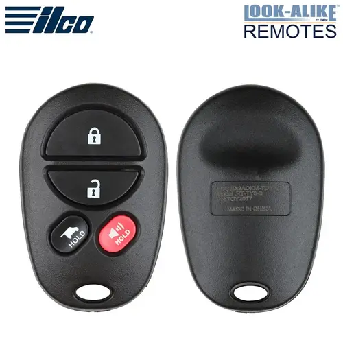 Toyota 4-Button Remote Keyless Entry FILLED HATCH