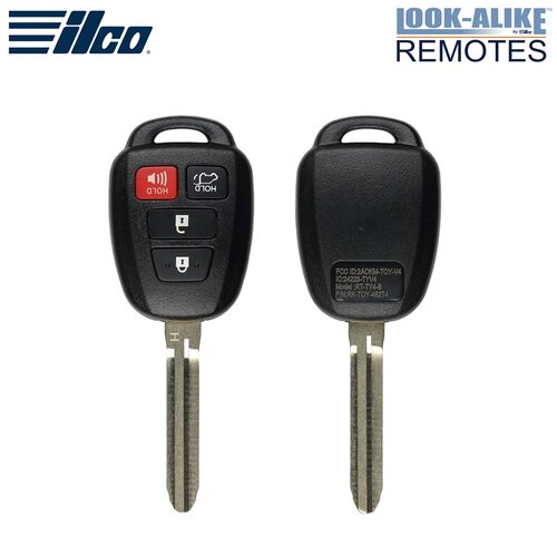 Toyota 4 Button Remote Head Key