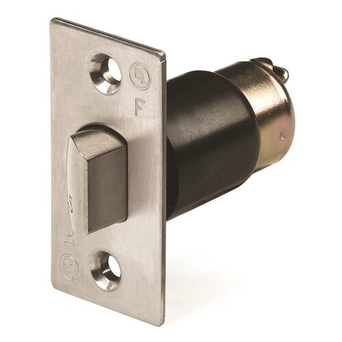 NSP CL100214 Grade 2 LC2600 Series Plain Latch, 2-3/4" Backset, Satin Stainless Steel