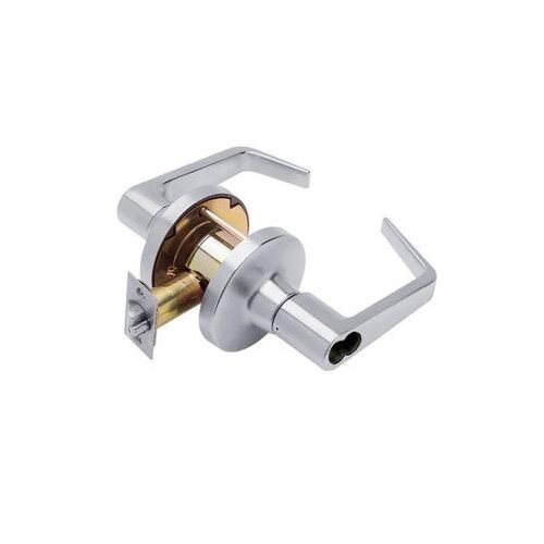 DANE 626 Grade 1 SFIC Cylindrical Classroom Leverset, Less Core, Satin Chrome