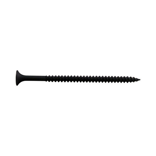 Screw, #6 Thread, 1-1/4 in L, Fine Thread, Bugle Head, Phillips Drive, Sharp Point, Phosphate