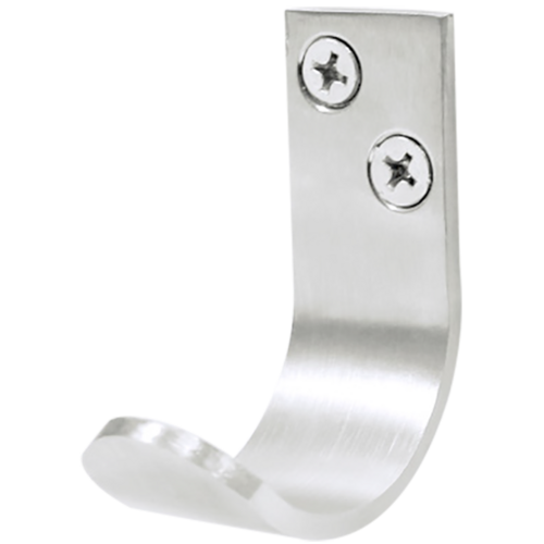 CURVED SINGLE PRONG COAT HOOK Stainless Steel