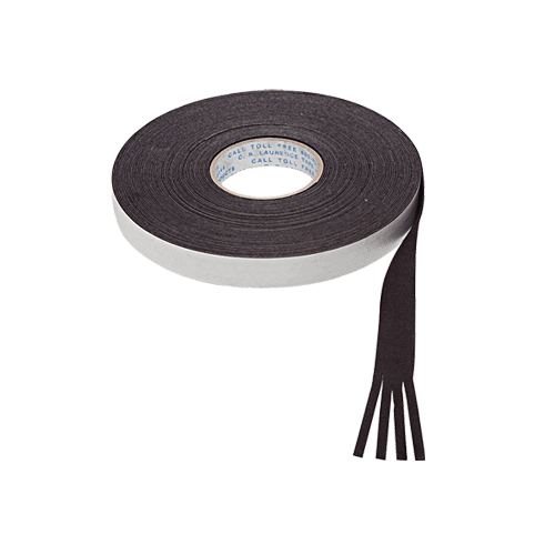 CRL C590190 Black 1" Wide Moleskin Channel Liner 1/4" Strips